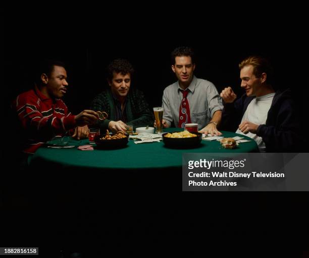 Los Angeles, CA Ving Rhames, Saul Rubinek, Ted Wass, Tom O'Brien promotional photo for the ABC tv series 'Men'.