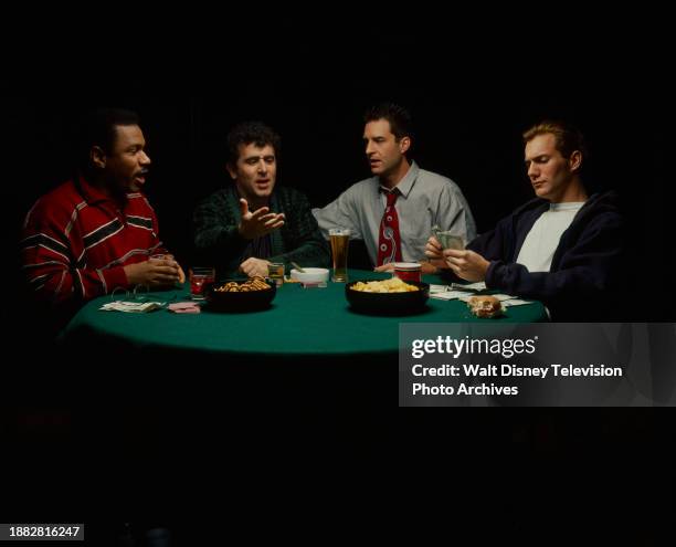 Los Angeles, CA Ving Rhames, Saul Rubinek, Ted Wass, Tom O'Brien promotional photo for the ABC tv series 'Men'.