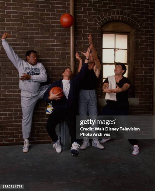 Los Angeles, CA Ving Rhames, Tom O'Brien, Ted Wass, Saul Rubinek promotional photo for the ABC tv series 'Men'.