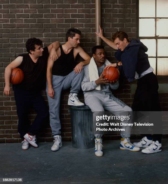 Los Angeles, CA Saul Rubinek, Ted Wass, Ving Rhames, Tom O'Brien promotional photo for the ABC tv series 'Men'.