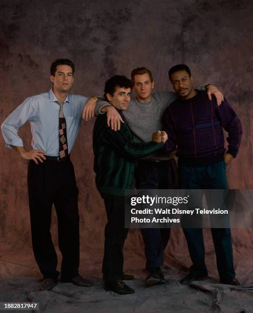 Los Angeles, CA Ted Wass, Saul Rubinek, Tom O'Brien, Ving Rhames promotional photo for the ABC tv series 'Men'.