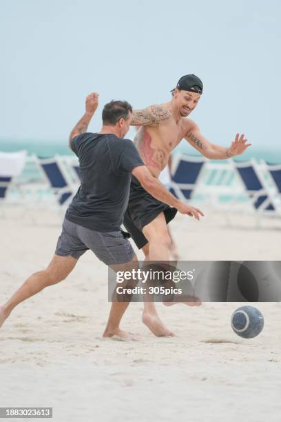 Zlatan Ibrahimovic is seen on December 25, 2023 in Miami, Florida.