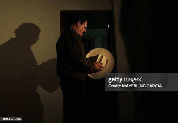 Honduras' ousted President Manuel Zelaya arrives for a press conference at the Honduran embassy in Managua on July 21, 2009. Zelaya, who has promised...