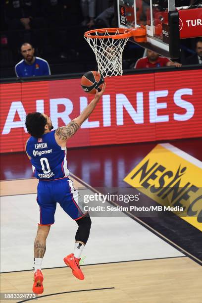 Shane Larkin of Anadolu Efes Istanbul in action during the Turkish Airlines EuroLeague Regular Season Round 17 match between Anadolu Efes Istanbul...