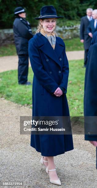 Attends the Christmas Morning Service at Sandringham Church on December 25, 2023 in Sandringham, Norfolk.