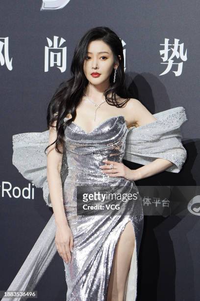 Actress Crystal Zhang Tianai attends Madame Figaro StyleHits Gala on December 25, 2023 in Shanghai, China.