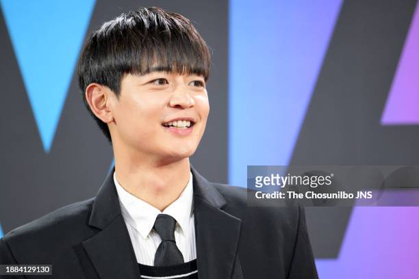 Minho of SHINeeattends the '2023 Melon Music Awards' red carpet event at Inspire Arena in Jung-gu on December 02, 2023 in Incheon, South Korea