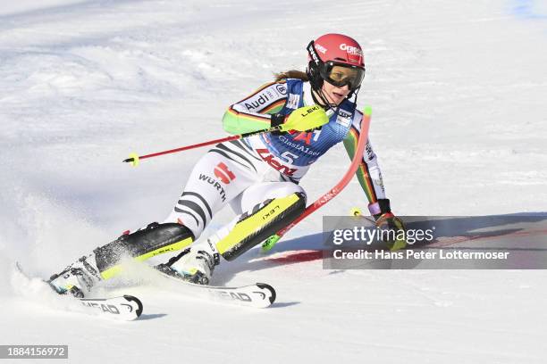 Lena Duerr of Germany of the Women's Slalom during the first run Audi FIS Alpine Ski World Cup on December 29, 2023 in Lienz, Austria.