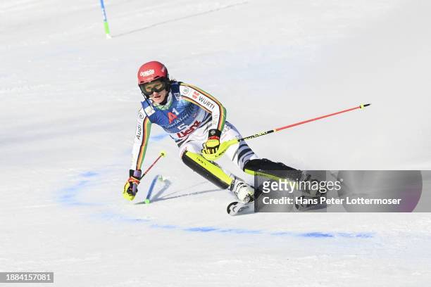 Lena Duerr of Germany of the Women's Slalom during the first run Audi FIS Alpine Ski World Cup on December 29, 2023 in Lienz, Austria.
