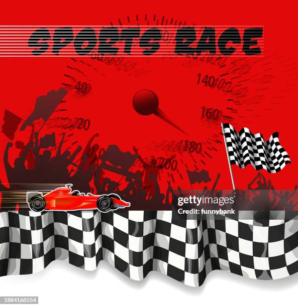 weekend racing speed - season awards ceremony stock illustrations