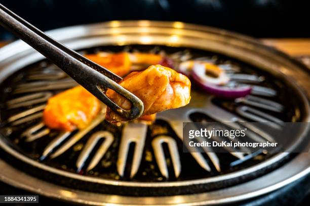 korean barbecue - multi fuel stoves stock pictures, royalty-free photos & images