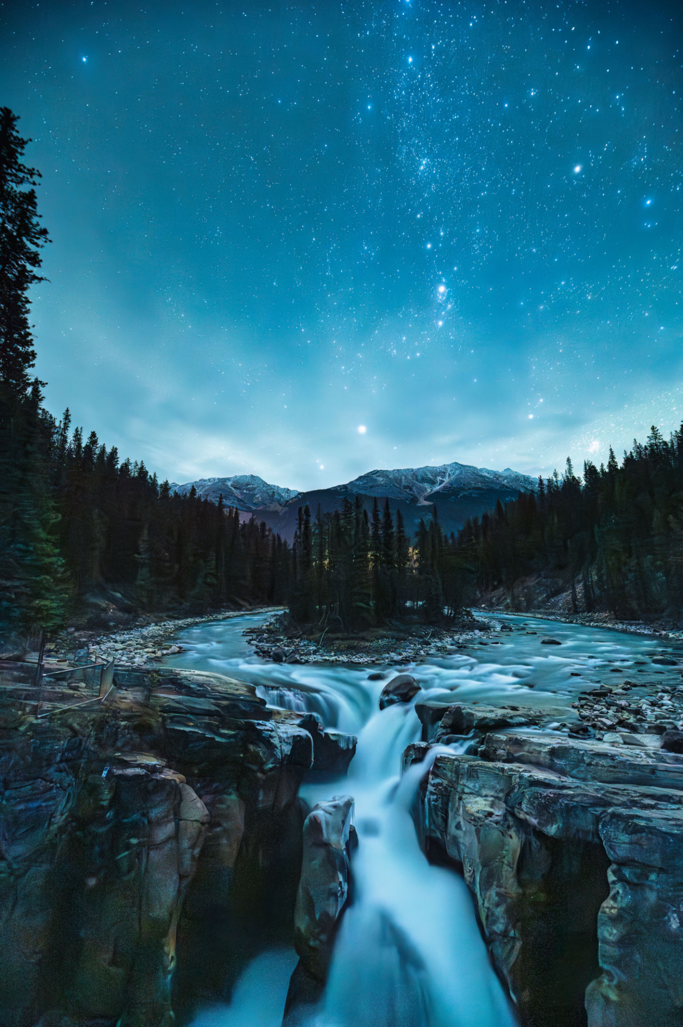 waterfall forest