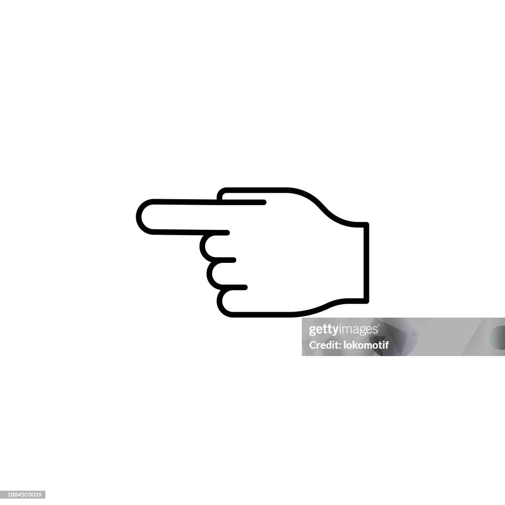 Direction Line Icon with Editable Stroke. The Icon is suitable for web design, mobile apps, UI, UX, and GUI design.