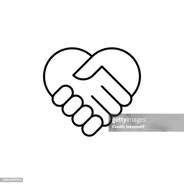ilustraciones, imágenes clip art, dibujos animados e iconos de stock de apretón de manos, icono de línea de esperanza con trazo editable. el icono es adecuado para el diseño web, las aplicaciones móviles, la interfaz de usuario, la experiencia de usuario y el diseño de la interfaz gráfica de usuario. - mano humana