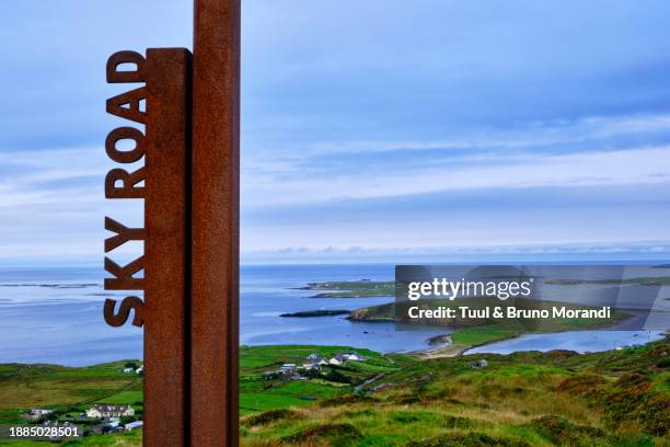 ireland, county galway, clifden, sky road - galway stock pictures, royalty-free photos & images