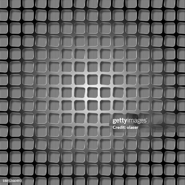 3d metallic grid of square holes. - grille stock illustrations