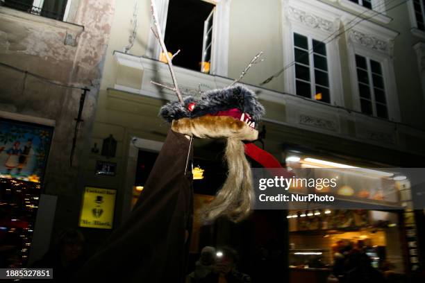 Participants are walking through the city streets of Krakow, Poland, on December 28 during the traditional carol procession that marks the end of the...