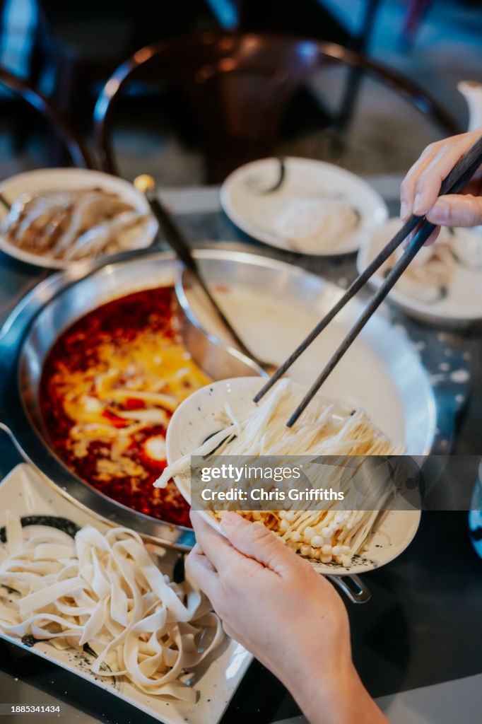Korean style shabu shabu hotpot, Bristol, England, United Kingdom