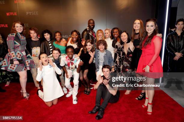 Shannon Purser, Charlie Heaton, Millie Bobby Brown, Finn Wolfhard, Noah Schnapp, Samira Wiley, Caleb McLaughlin, Danielle Brooks, Natalia Dyer, Mike...