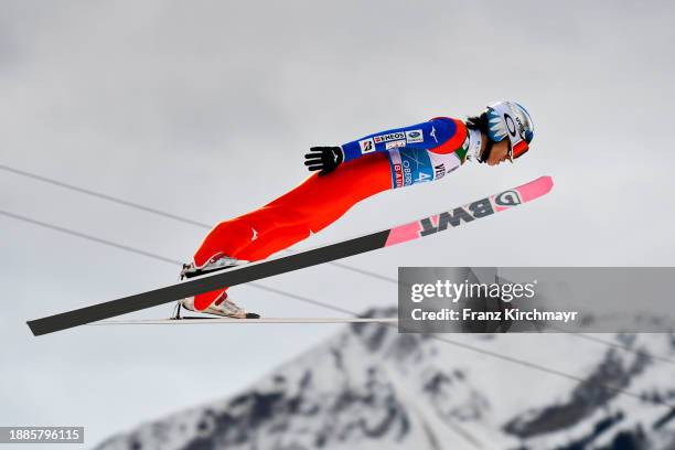 Taku Takeuchi of Japan competes during the FIS World Cup Ski Jumping Four Hills Tournament Men Individual HS137 on December 29, 2023 in Oberstdorf,...