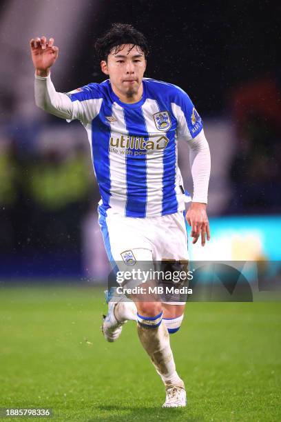 Yuta Nakayama of Huddersfield Town reacts during the Sky Bet Championship match between Huddersfield Town and Middlesbrough at John Smith's Stadium...