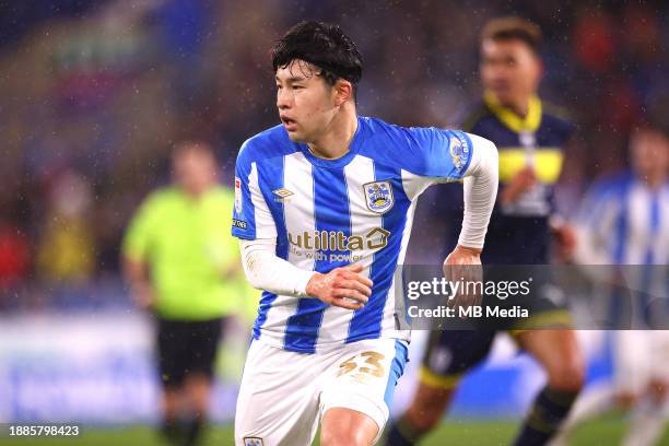 Yuta Nakayama of Huddersfield Town looks on during the Sky Bet Championship match between Huddersfield Town and Middlesbrough at John Smith's Stadium...