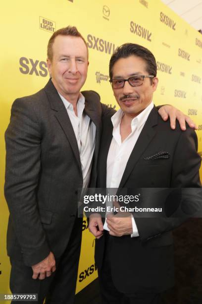 Jordan Kerner and Hiroyuki Sanada seen at Columbia Pictures World Premiere of "Life" the movie at SXSW 2017 on Saturday, March 18 in Austin, TX.