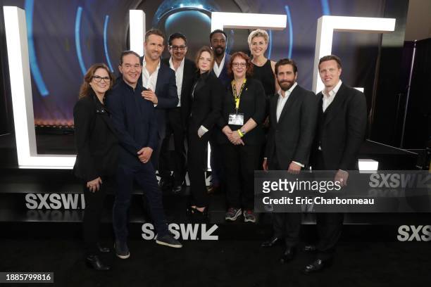 Producer Dana Goldberg, Director Daniel Espinosa, Ryan Reynolds, Hiroyuki Sanada, Rebecca Ferguson, Ariyon Bakare, Janet Pierson, Head of SXSW Film,...