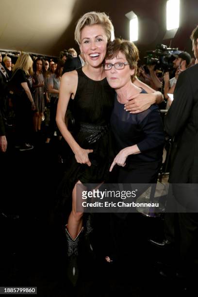 Olga Dihovichnaya and Producer Bonnie Curtis seen at Columbia Pictures World Premiere of "Life" the movie at SXSW 2017 on Saturday, March 18 in...