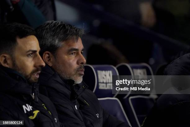 David Wagner, Manager of Norwich City during the Sky Bet Championship match between Millwall and Norwich City at The Den on December 29, 2023 in...