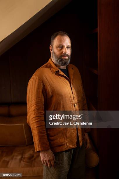 Director Yorgos Lanthimos is photographed for Los Angeles on November 17, 2023 in West Hollywood, California. PUBLISHED IMAGE. CREDIT MUST READ: Jay...