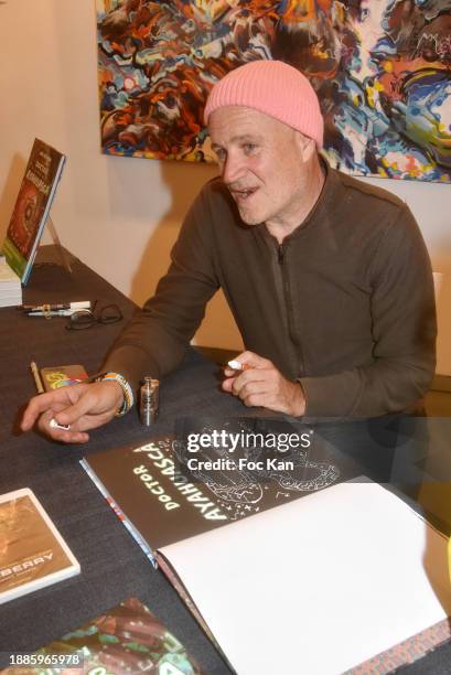 Director/comics book author Jan Kounen presents his book “Doctor Ayahuasca” during "Psychedelices: Jan Kounen's Day" book signing at Atelier Basfroi...