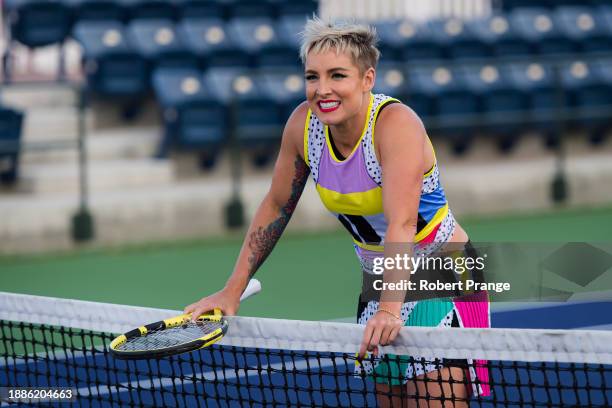 Bethanie Mattek-Sands of the United States during the Official WTA Photo Shoot ahead of the BNP Paribas Open at the Indian Wells Tennis Garden on...