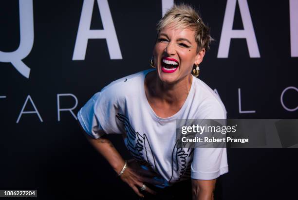 Bethanie Mattek-Sands of the United States arrives at the Players Party ahead of the 2020 Qatar Total Open at the Khalifa International Tennis and...