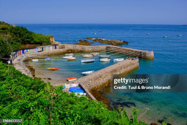 france, normandy, manche department, cotentin, port racine - cotentin stock pictures, royalty-free photos & images