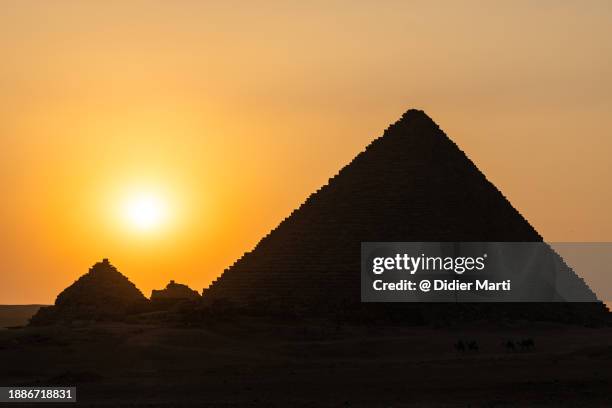 2 Pyramids Sunset 2,210 Pyramid Sunset Stock Photos, High-Res Pictures, and Images ...
