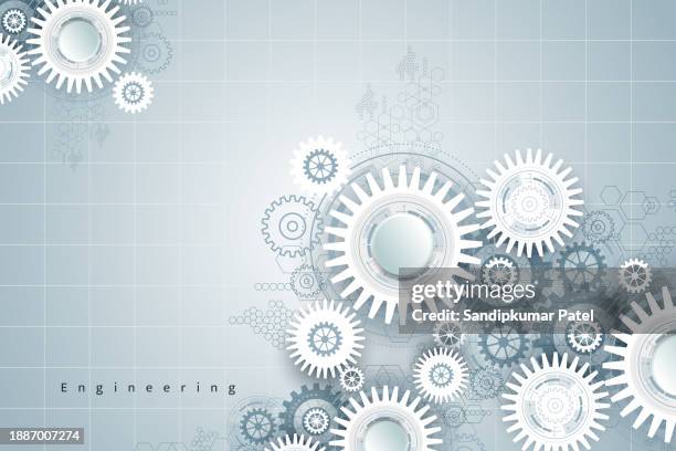 modern science or technology abstract background using cogwheel. - science technology engineering math stock illustrations