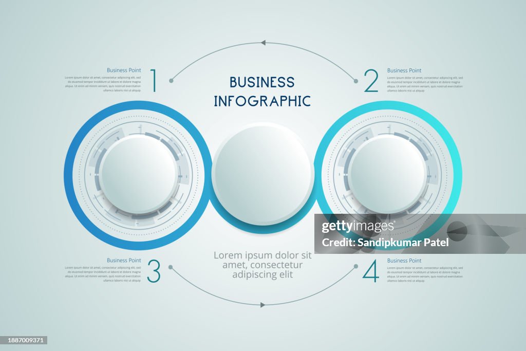 Infographic Element with 3 steps