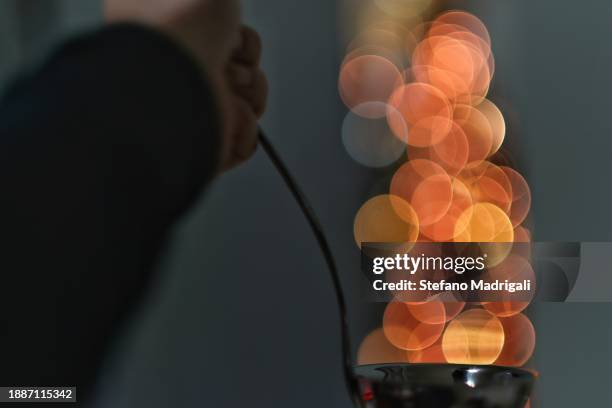 lights in the ladle, bokeh - optical phenomenon halo stock pictures, royalty-free photos & images