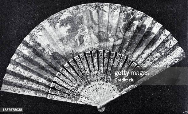 rococo fan painted on gooseneck - pollicipes polymerus stock illustrations