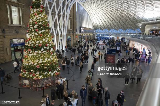 General view of the train station as Eurostar and South East rail services from London are cancelled following flooding in the Thames Tunnel on...