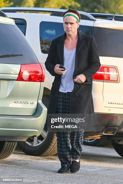 Colin Farrell is seen out shopping on December 29, 2023 in Hollywood, California.
