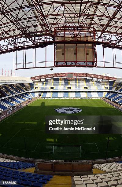 General view of Estadio Municipal de Riazor GV before the European Champions League Second stage Group D match between Deportivo La Coruna and...