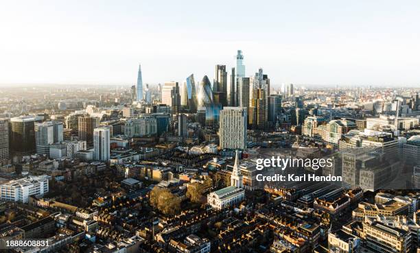 the london skyline - heron tower stock pictures, royalty-free photos & images