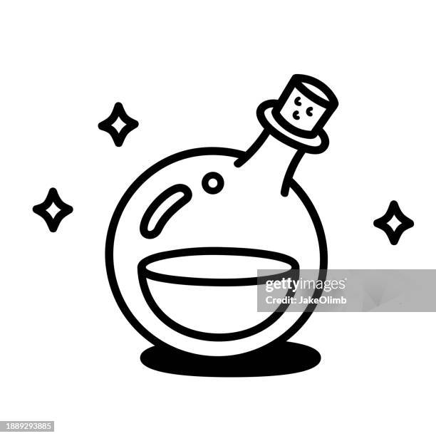 potion doodle 5 - potion stock illustrations