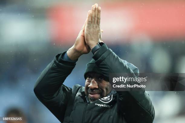 Huddersfield Manager Darren Moore is pictured during the Sky Bet Championship match between Huddersfield Town and Middlesbrough at the John Smith's...