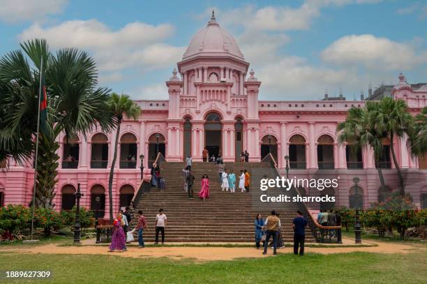 ahsan manzil museum, dhaka, bangladesh - dhaka stock pictures, royalty-free photos & images