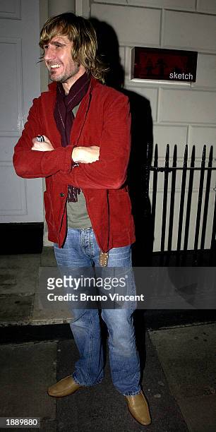 Paul, the manager on the reality TV show "The Salon" leaves Sketch nightclub April 1, 2003 in London, United Kingdom.
