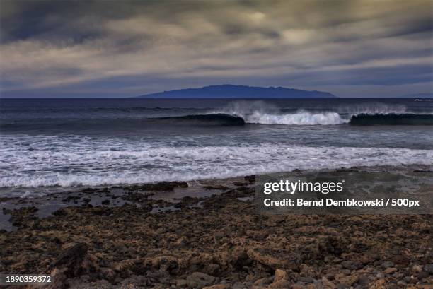 scenic view of sea against sky during sunset - bernd dembkowski stock pictures, royalty-free photos & images