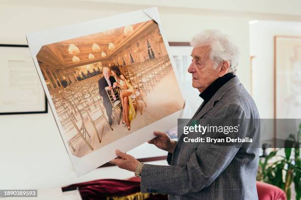 Photographer Harry Benson is photographed for New York Times on November 28, 2016 in New York City.